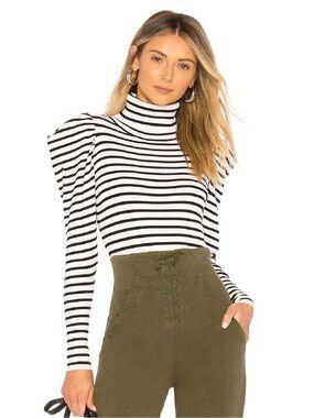 A.L.C. REVOLVE STRIPED RIBBED SWEATER